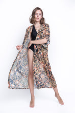 Load image into Gallery viewer, Beach kimono Exotic flower