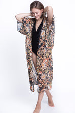 Load image into Gallery viewer, Beach kimono Exotic flower