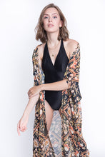 Load image into Gallery viewer, Beach kimono Exotic flower
