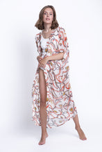 Load image into Gallery viewer, Beach kimono Love and Peace