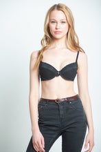 Load image into Gallery viewer, Copy of Black push-up bra with removable pads lingerie, bra