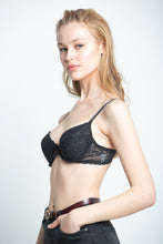 Load image into Gallery viewer, Copy of Black push-up bra with removable pads lingerie, bra