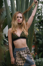 Load image into Gallery viewer, Lace bralette olive green