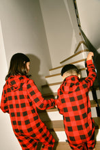 Load image into Gallery viewer, SK checkered unisex kids jumpsuit NOOK – Adult Jumpsuit, Premium Loungewear
