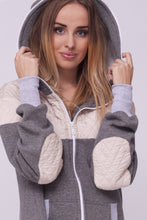 Load image into Gallery viewer, grey women onesie

