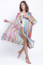 Load image into Gallery viewer, Beach kimono Pink wings
