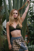 Load image into Gallery viewer, Lace bralette olive green
